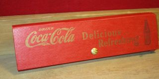 Vintage 1937 Coca Cola Pencil Case Complete School Set Ink Blotter Ruler