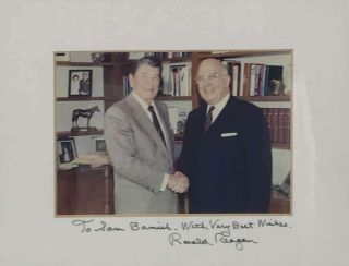 Ronald Reagan Signed Autographed 8x10 Photograph Beckett Bas
