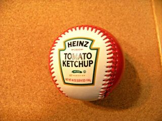 Heinz Tomato Ketchup Red & White Baseball Ball Mlb C35351