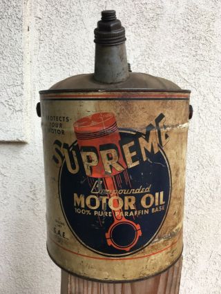 Vitage Supreme Oil Can 5 Gallon