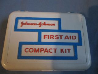 Johnson And Johnson First Aid Compact Kit - Vintage
