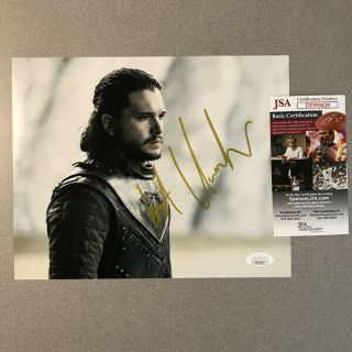 Kit Harington Hand Signed Game Of Thrones 8x10 Photo W/ Jsa Authentication B