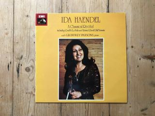 Ida Haendel A Classical Recital Asd 3352 Geoffrey Parsons Vinyl Lp Nm