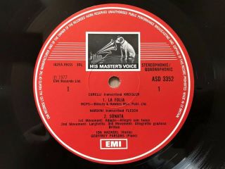 Ida Haendel A Classical Recital ASD 3352 Geoffrey Parsons Vinyl Lp NM 4