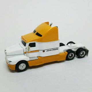 John Deere T600b Kenworth Diecast Truck 1/64 Scale Yellow White
