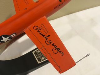 CHUCK YEAGER BELL X - 1 ROCKET RESEARCH PLANE OCT 1947 FLIGHT SIGNED AUTOGRAPHED 2