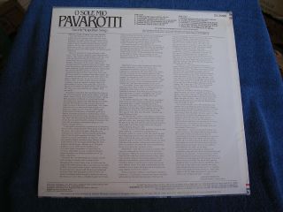 Luciano Pavarotti/O Sole Mio/Neapolitan/London OS 26560/SEALED/NEW OLD STOCK 2