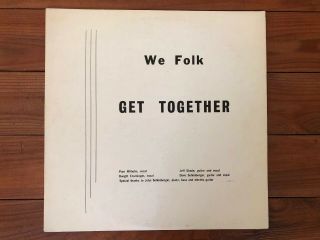 We Folk ‎– Get Together 1970 Gordon Associates Co 3395 Jacket/vinyl Nm -
