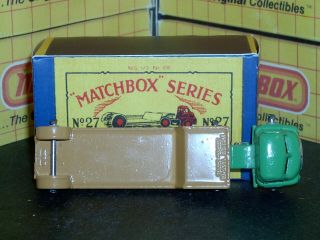 Matchbox Moko Lesney Bedford Low Loader 27 a2 MW braces SC3 NM & crafted box 8