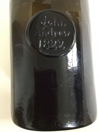 WINE BOTTLE W.  SEAL JOHN ANDREW 1822 - DISTINGUISHED CHURCH OF ENGLAND PRIEST 2