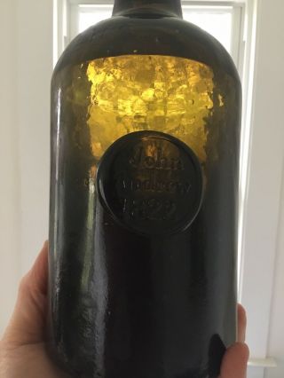 WINE BOTTLE W.  SEAL JOHN ANDREW 1822 - DISTINGUISHED CHURCH OF ENGLAND PRIEST 5