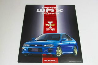 Subaru Impreza Wrx Type Ra Sti Version 3 Japanese Brochure 1997 Gc8 Sports Wagon