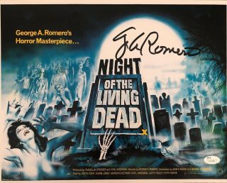 George Romero Night Of The Living Dead 11x14 Photo Signed Poster Autographed