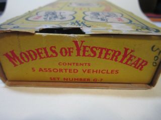 MATCHBOX MODELS OF YESTERYEAR MOY SET IN 7 GIFT BOX VERY RARE 2
