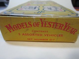 MATCHBOX MODELS OF YESTERYEAR MOY SET IN 7 GIFT BOX VERY RARE 3