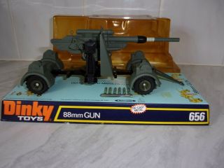 Dinky Toys No 656 - German 88mm Gun On Trailer - & Boxed