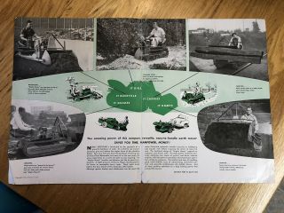 Rare Mead “MIGHTY MOUSE” Mini Dozer Tractor Brochure Sales Advertising 2