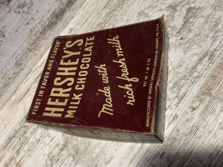 Vintage HERSHEY CHOCOLATE BAR BOX Candy Advertising EMPTY Display Print Design 2