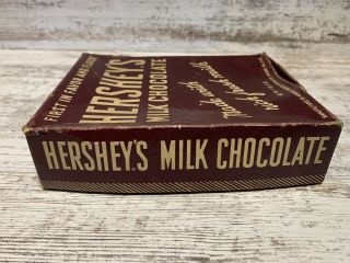 Vintage HERSHEY CHOCOLATE BAR BOX Candy Advertising EMPTY Display Print Design 4