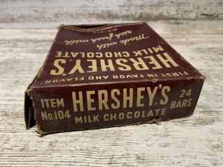 Vintage HERSHEY CHOCOLATE BAR BOX Candy Advertising EMPTY Display Print Design 5