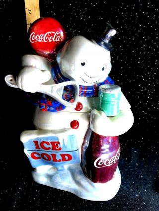 Cocacola Polar Bear Ice Cold Cookie Jar