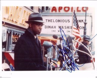Denzel Washington Autographed 8 " X 10 