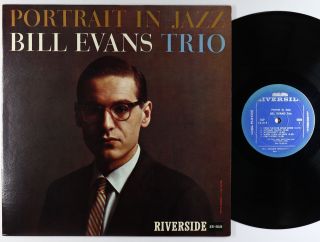 Bill Evans Trio - Portrait In Jazz Lp - Riverside - Rlp 12 - 315 Mono Dg Vg,