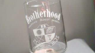 Vintage Brotherhood Winery Stemmed Wine Glass