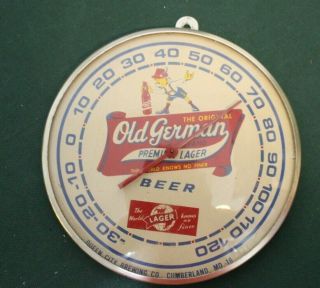 Vintage Antique 6 Inch Old German Beer Thermometer