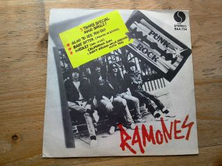 Ramones Glad To See You Go Ex 7 " Maxi Single Vinyl Record Saa 734 P/s Italian