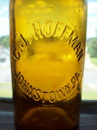 Cj Hoffman Johnstown,  Pa.  Blob Beer Bottle