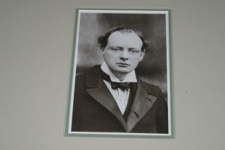 Winston S Churchill Autographed Letter (1908) and Photograph/Framed 4