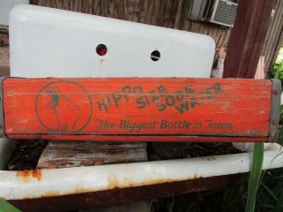 Wooden Hippo Soda Crate - Alamo Btlg Wks - San Antonio,  Texas