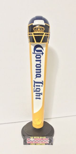 Corona Light Cerveza Nfl Football Beer Tap Handle 12” Tall - No Box