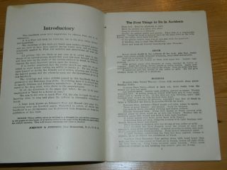 Johnson & Johnson Handbook of First Aid,  Household and Toilet Needs.  1914 3