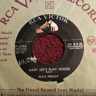 45 Rpm Elvis Presley Rca Victor 6383 Baby Let 