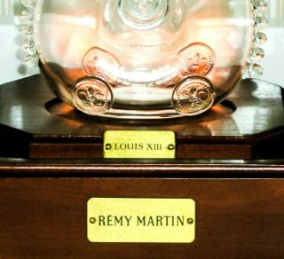 Louis XIII Remy Martin Cognac Lighted Display Case & Baccarat Crystal Decanter 2