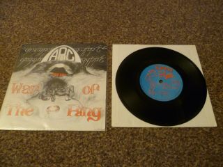 Arc War Of The Ring 7 " Vinyl Single Picture Sleeve Nwobhm 1981 Tolkien Sd001