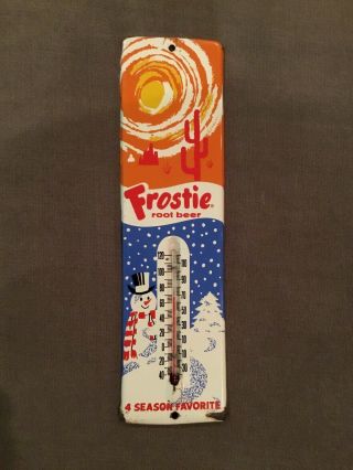 Frostie Root Beer Soda Pop Advertising Sign Root Beer Thermometer