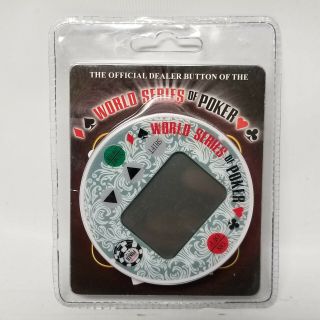 World Series Of Poker Ultimate Dealer Button Chip 19 Round Pre Programmable