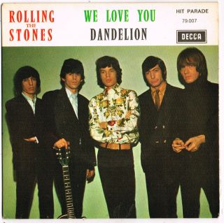Rolling Stones We Love You French Decca 7 " Picture Sleeve 45rpm_original 1967