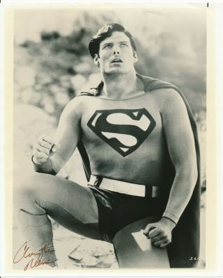 Christopher Reeve - Signed " Superman " Photo - Autograph