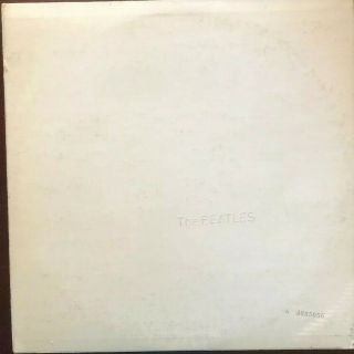 Beatles White Album Apple Label Double Vinyl Lp With All 4 Promo Pictures