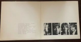 BEATLES White Album APPLE label double Vinyl LP with all 4 promo pictures 2