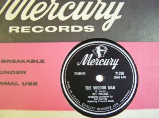 The Del Vikings 78rpm Canada Only " The Voodoo Man & Can 