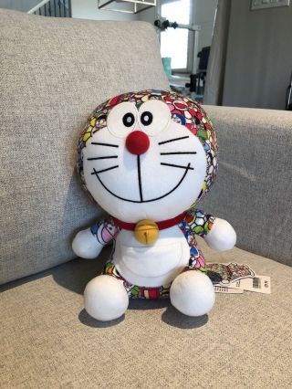Doraemon X Takashi Murakami Plush Toy Uniqlo 100 Authentic 9.  5 "