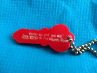 Rare Early Mapes Hotel - Casino Reno,  Nv ( ((mae West)) ) Key / Keychain Red