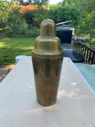 Vintage Brass Dial - A - Drink Cocktail Shaker 2