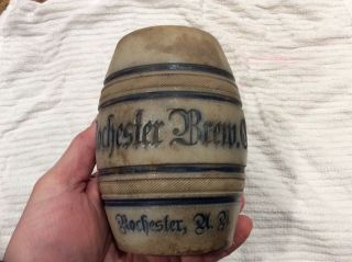 Antique Beer Stein American Rochester Brew Co Stoneware Rochester Ny 1800 