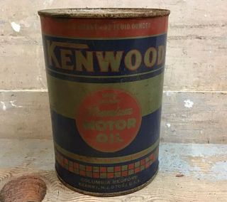 Vintage Kenwood Sae30 Quart Motor Oil - Full -